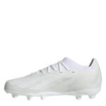 adidas X Crazyfast Junior Firm Ground Football Boots – White/White – view 2
