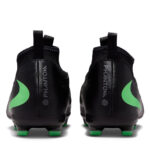 Nike Phantom 6 Junior Firm Ground Football Boots – Black/Green – view 5