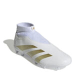 adidas Predator 24 Firm Ground Football Boots – White/Gold/Bge – view 3