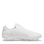 Puma King Firm Ground Football Boots – White/White – view 4