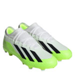 adidas X Crazyfast Firm Ground Football Boots – Wht/Blk/Lemon – view 3