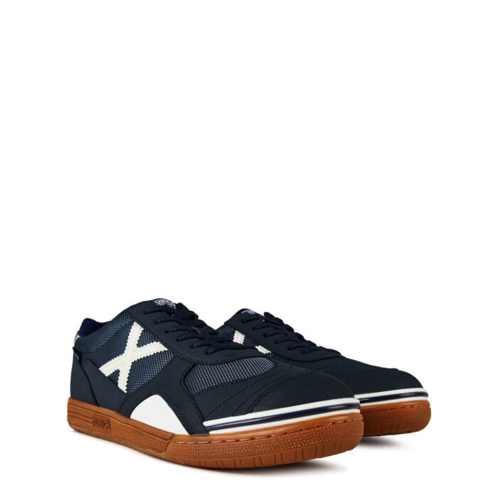 Munich Gresca Indoor Football Boots – Navy/White – view 3
