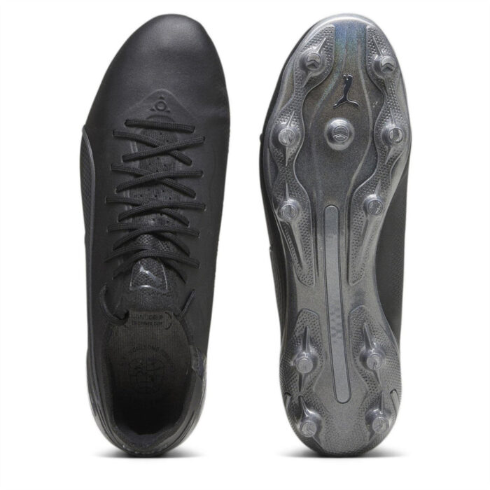 Puma King Firm Ground Football Boots – Black/Asphalt - Image 3