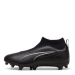 Puma Ultra Junior Firm Ground Football Boots – Black/White - Image 2