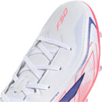 adidas Hyperfast Junior Firm Ground Football Boots – White/Coral – view 6