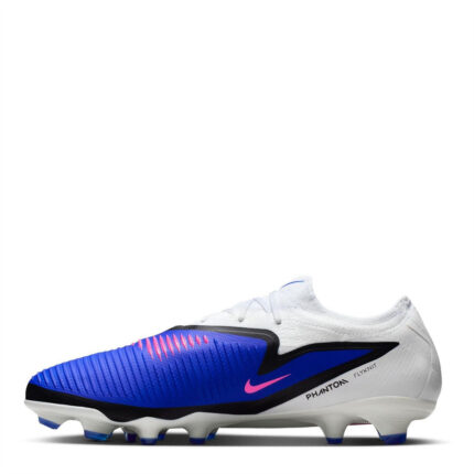Nike Phantom 6 Low Firm Ground Football Boots – Blue/Wht/Pink – view 2