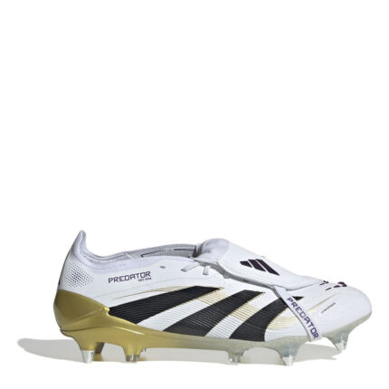 adidas Predator Soft Ground Football Boots – White/Blk/Gold