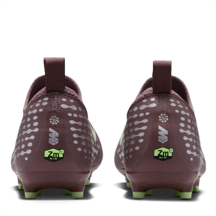 Nike Zoom Mercurial Vapor 16 Junior Firm Ground Football Boots – Plum/Silver – view 5