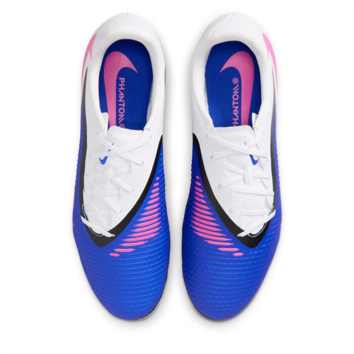 Nike Phantom 6 Low Soft Ground Football Boots – Blue/Wht/Pink – view 6