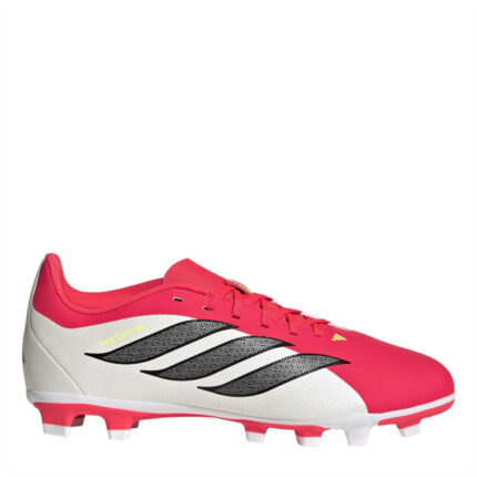 adidas Predator Junior Firm Ground Football Boots – Red/Blk/White
