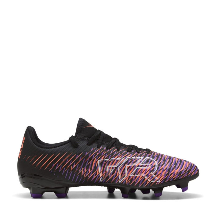Puma Future 8 Firm Ground Football Boots – Black/Purple - Image 4