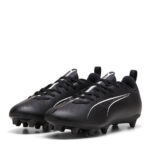 Puma Ultra Junior Firm Ground Football Boots – Black/White - Image 7