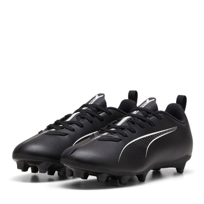 Puma Ultra Junior Firm Ground Football Boots – Black/White - Image 7