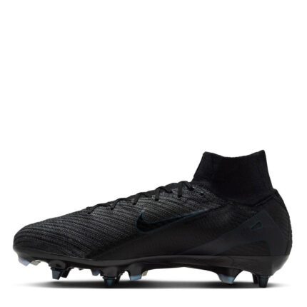 Nike Zoom Mercurial Superfly 10 Soft Ground Football Boots – Black/Green – view 2