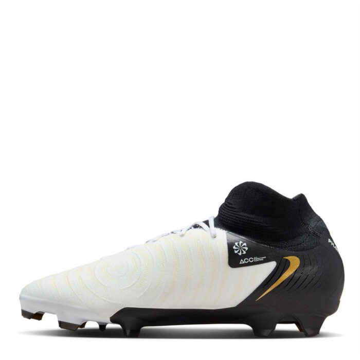 Nike Phantom Luna Ii Firm Ground Football Boots – White/Blk/Gold – view 8