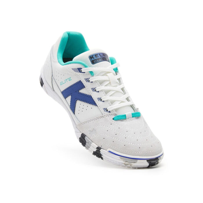 Kelme Indoor Football Boots – White/Royal – view 2