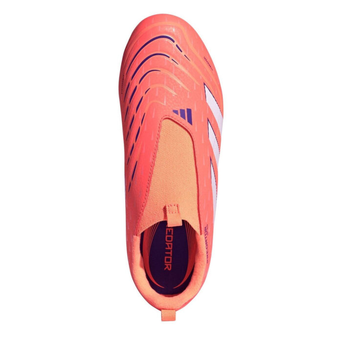 adidas Predator 3 Junior Firm Ground Football Boots – Orange/White - Image 5
