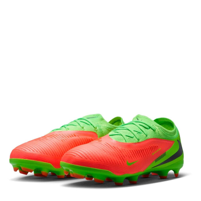 Nike Phantom 6 Junior Multi-Ground Football Boots – Green/Orange – view 3