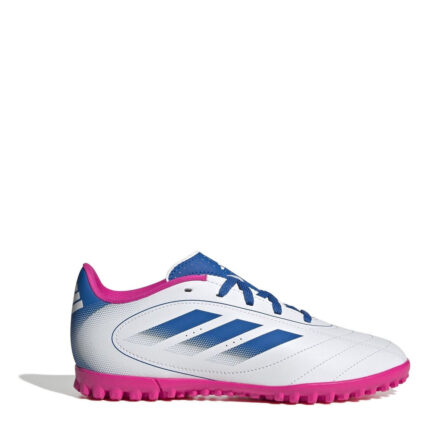 adidas Goletto Viii Junior Turf Football Boots – White/Blue/Pink