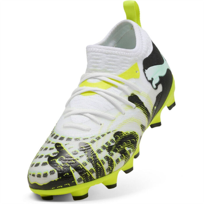 Puma Future 8 Junior Firm Ground Football Boots – Mint/White - Image 6