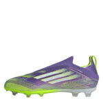 adidas F50 Laceless Junior Firm Ground Football Boots – Purple/White – view 8
