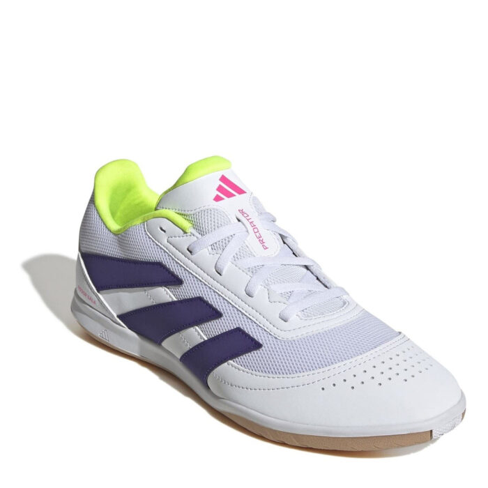 adidas Predator Indoor Football Boots – White/Pink – view 3