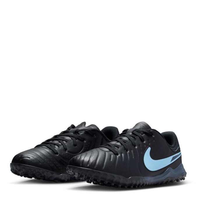 Nike Tiempo Legend 10 Junior Turf Football Boots – Black/Black – view 3