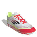 adidas F50 Junior Firm Ground Football Boots – White/Red – view 3
