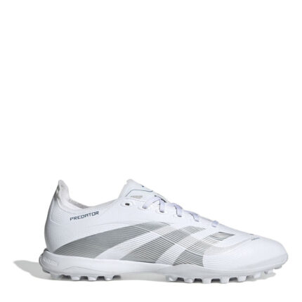 adidas Predator Turf Football Boots – White/Silver