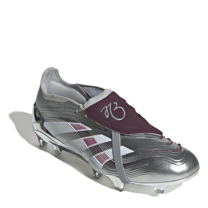 adidas Predator Firm Ground Football Boots – White/Red – view 3