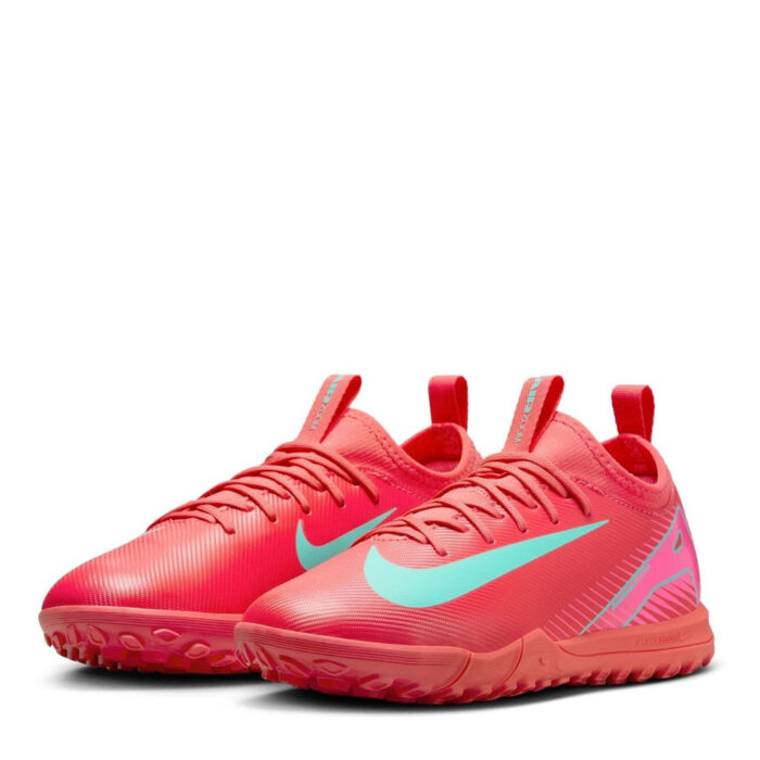Nike Zoom Mercurial Vapor 16 Junior Turf Football Boots – Red/Green – view 4
