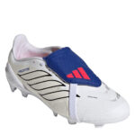 adidas Predator Fold Over Tongue Junior Firm Ground Football Boots – White/Blue – view 3