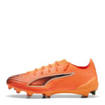 Puma Womens Ultra 6 Firm Ground Football Boots – Orange/Black – view 2