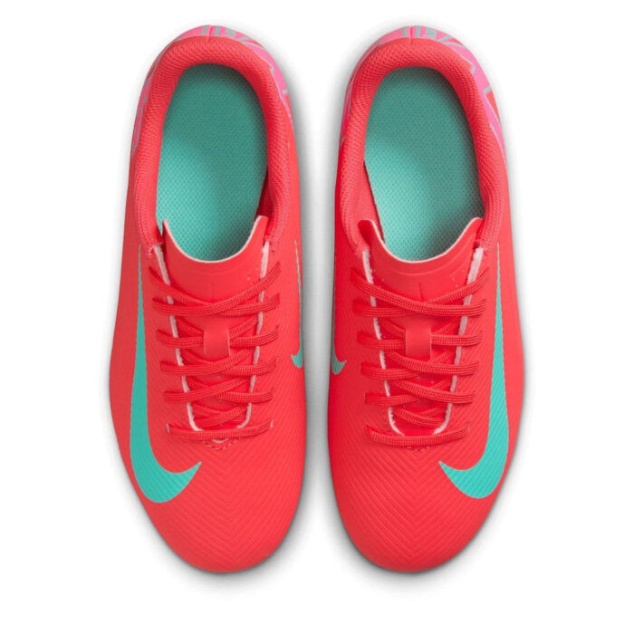 Nike Mercurial Vapor 16 Junior Firm Ground Football Boots – Red/Green – view 6