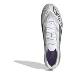adidas F50 Firm Ground Football Boots – White/Blk/Gold – view 6