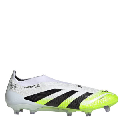 adidas Predator Firm Ground Football Boots – White/Blk/Lemon