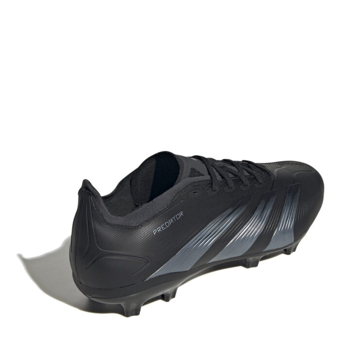 adidas Predator Firm Ground Football Boots – Black/Grey – view 4