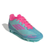 adidas F50 Junior Firm Ground Football Boots – Blue/Pink – view 3