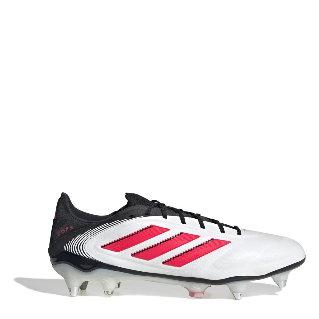 adidas Copa Pure 3 Soft Ground Football Boots – White/Red adidas Copa Pure 3 Soft Ground Football Boots – White/Red - Image 1