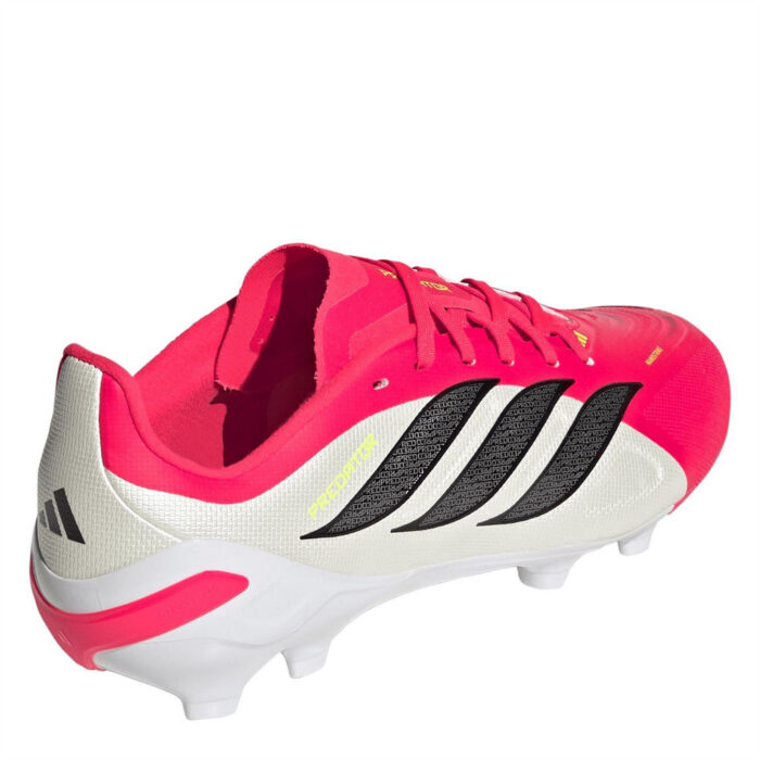 adidas Predator Junior Firm Ground Football Boots – Red/Blk/White – view 4
