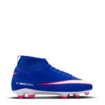 Nike Mercurial Superfly 10 Junior Firm Ground Football Boots – Blue/Wht/Pink