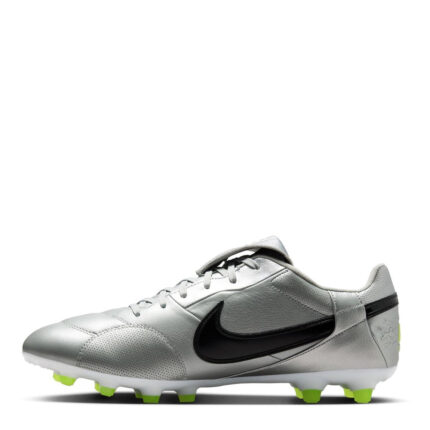 Nike Premier 3 Firm Ground Football Boots – Silver/Black – view 2