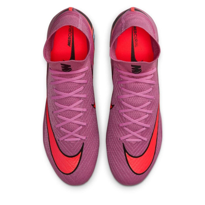 Nike Mercurial Superfly 10 Firm Ground Football Boots – Pink/Black – view 5