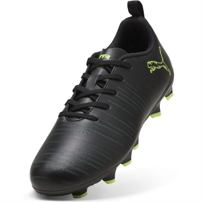 Puma Junior Firm Ground Football Boots – Blk-FL-GrnTrrn - Image 6