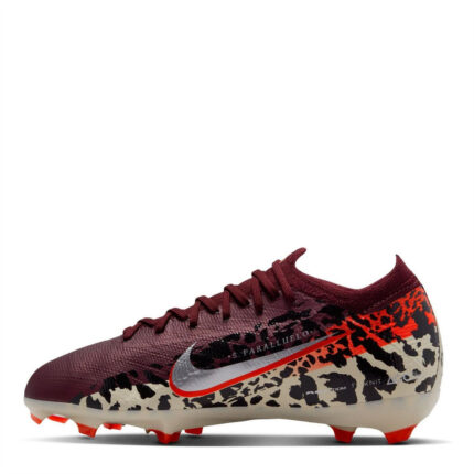 Nike Mercurial Vapor 16 Junior Firm Ground Football Boots – Burgundy/Print – view 2