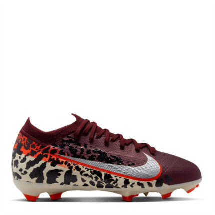 Nike Mercurial Vapor 16 Junior Firm Ground Football Boots – Burgundy/Print