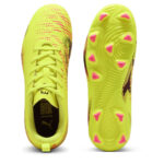 Puma Future 8 Junior Firm Ground Football Boots – Yellow/Black - Image 3