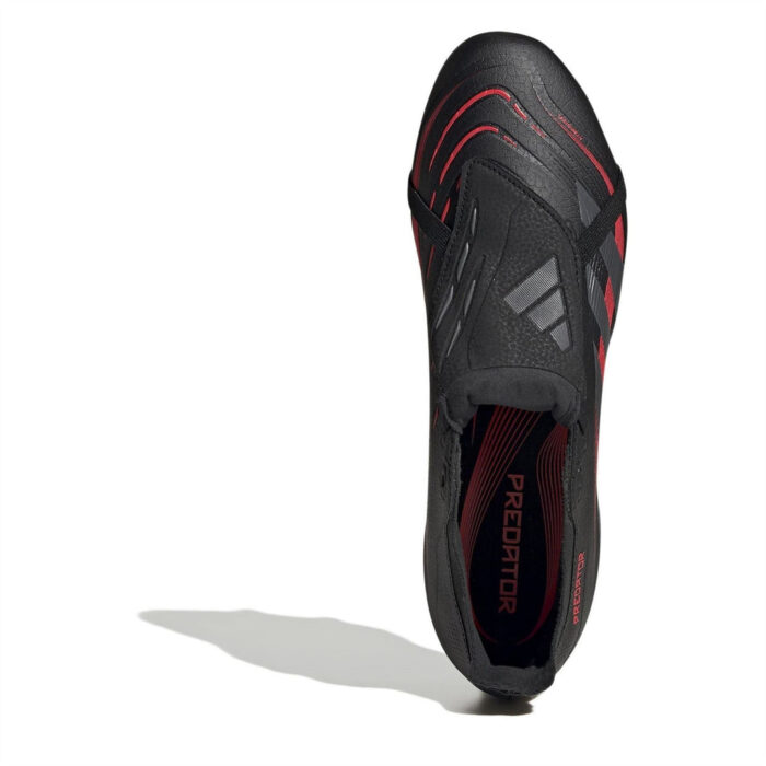 adidas Predator Soft Ground Football Boots – Black/Grey – view 5