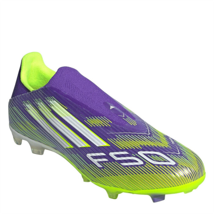 adidas F50 Firm Ground Football Boots – Purple/White – view 3