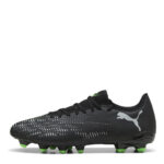 Puma Future 8 Firm Ground Football Boots – Black/Green – view 2
